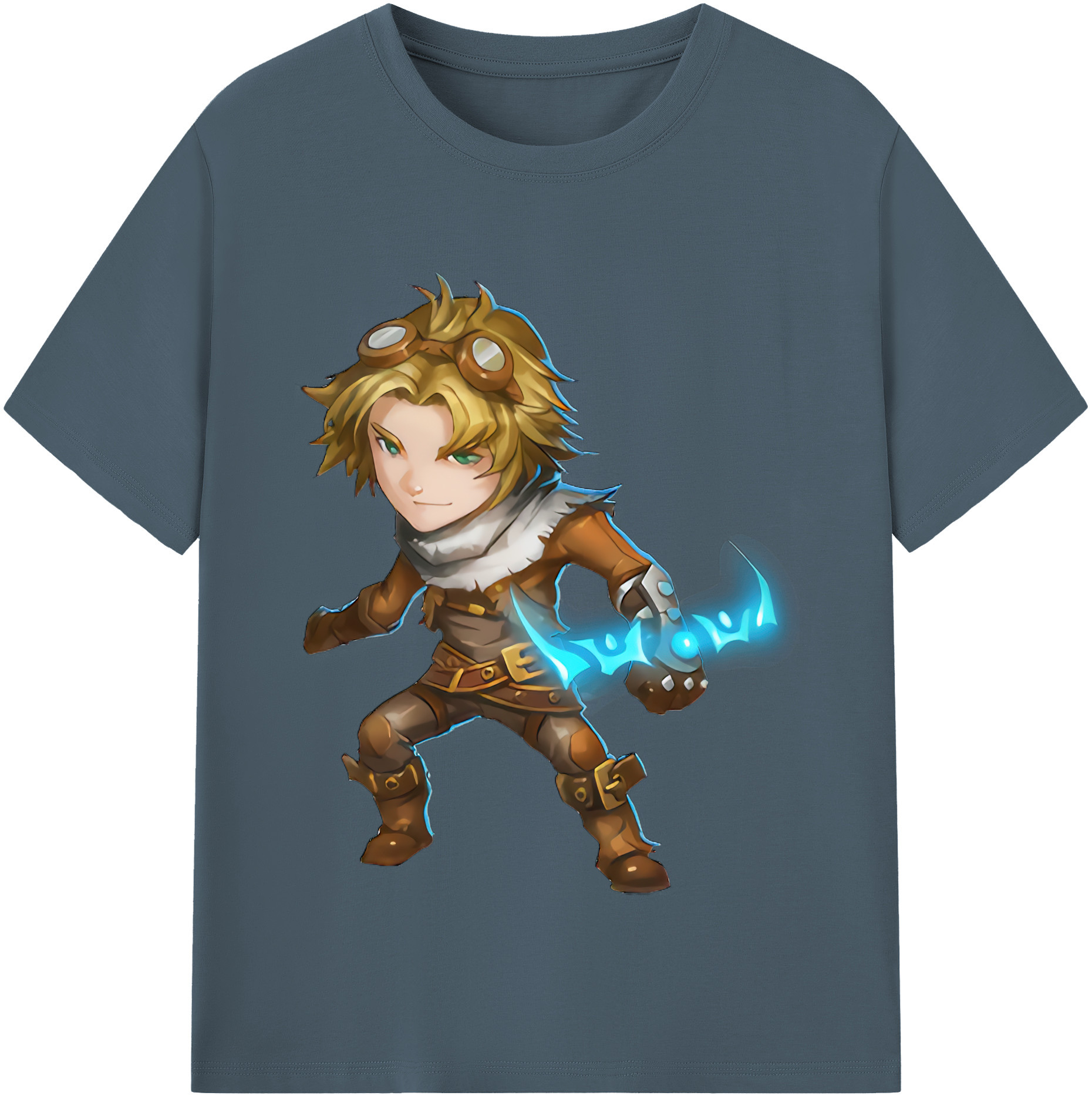 リーグ・オブ・レジェンド League of Legends LOL 綿100％半袖Tシャツ（フロントプリント）